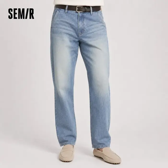 Jean Homme Semir 2026 – Coupe Droite Délavée