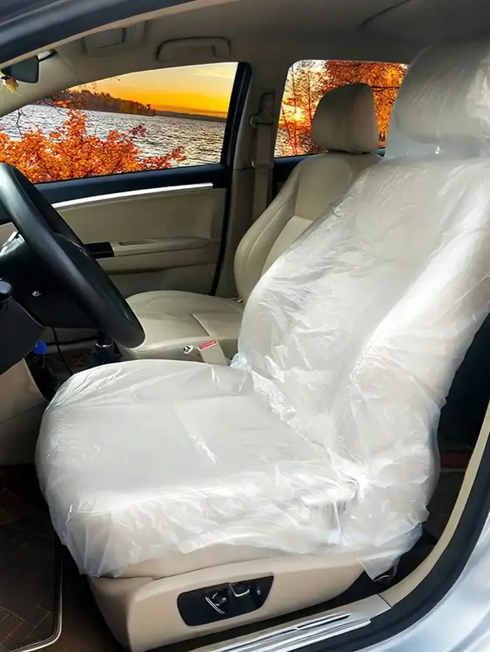 Housses de siège de voiture jetables pour protection et confort, 100 pièces, utilisation quotidienne et pour les voyages en famille, cadeau idéal pour anniversaire ou Noël
