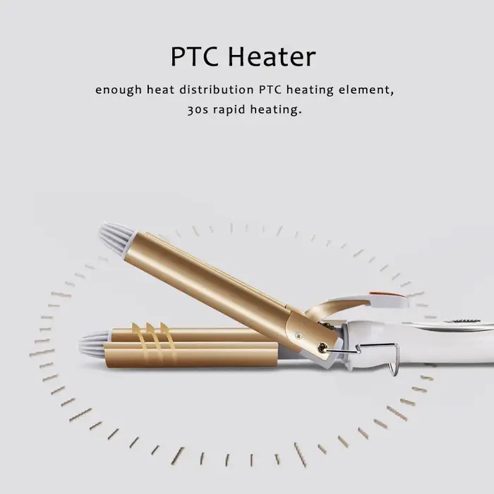 Outils professionnels pour cheveux fer à friser en céramique Triple baril coiffeur cheveux Waver out