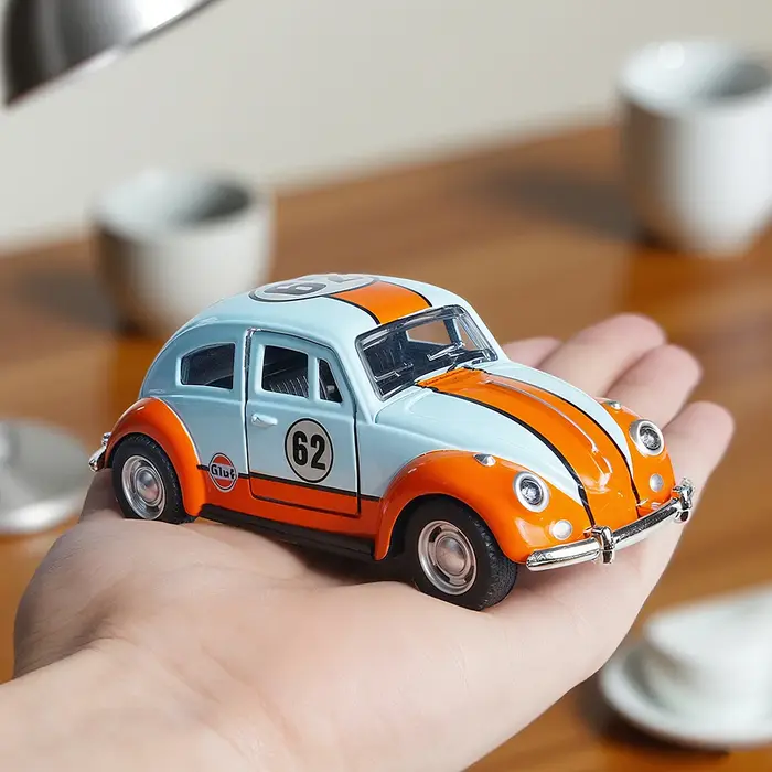 Nouvelle voiture miniature rétro Beetle en alliage moulé sous pression, modèle classique, à rétrofri