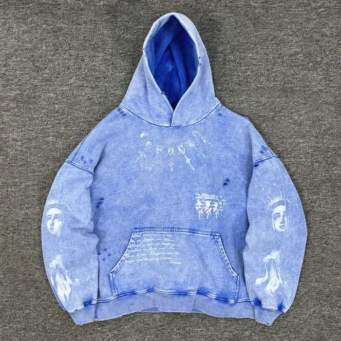 Yao mode Streetwear surdimensionné décontracté coton à capuche Vintage sweat de luxe rétro haute rue