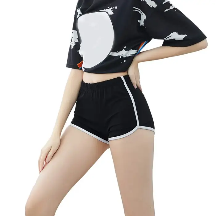 Short de Yoga en coton pour femmes, pantalon court Vintage dauphin, Sexy, pour salon, entraînement, 