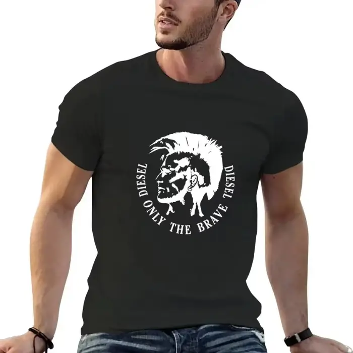2025 nouveau T-shirt en coton pour hommes confortable col rond imprimé grande taille haut unisexe vê
