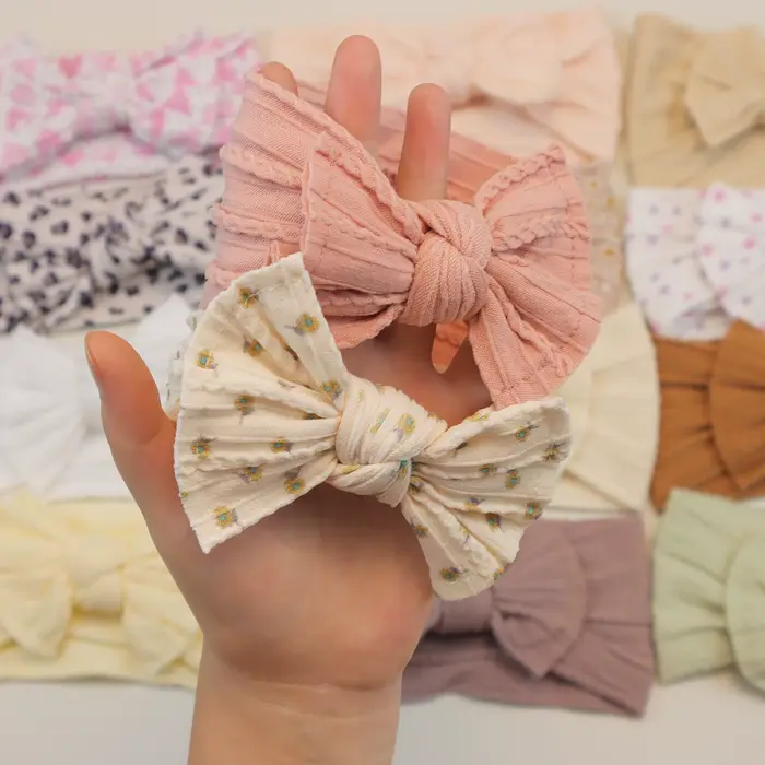 3 pièces/ensemble bébé fille bandeaux Lot arcs bébé bandeau nouveau-né cadeau élastique bandes de ch