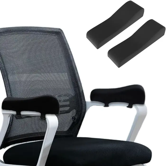 Un ensemble de coussins d'accoudoir de chaise de bureau et coudières en mousse à mémoire de forme, c