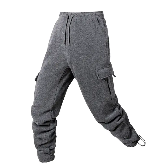 Viser de jogging multi-poches pour hommes, pantalons de survêtement longs, pantalons de fitness, pro