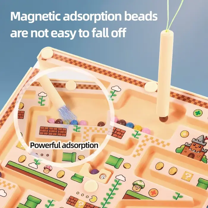 Un labyrinthe magnétique, un jouet de puzzle avancé pour enfants, qui améliore la pensée mathématiqu