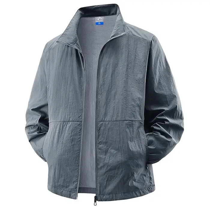 Veste de cyclisme d'été en peau de soleil pour hommes, grande taille 7XL 8XL, manteau de course en p