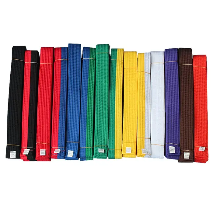 YS05 noir rouge vert jaune ceinture Taekwondo Judo karaté guerre ceinture aléatoire pour enfants adu