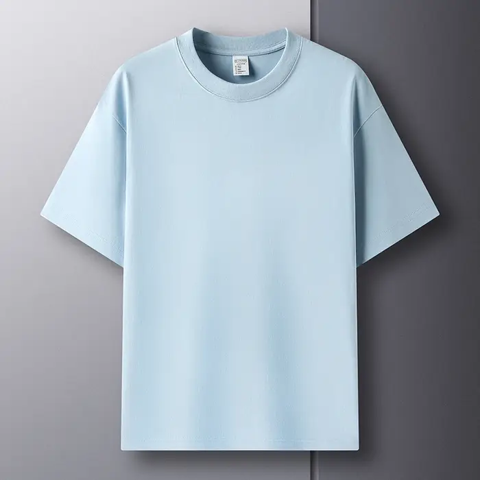 100% coton Été marque haut de gamme hommes manches courtes col rond Fashion Edition Type demi - manc