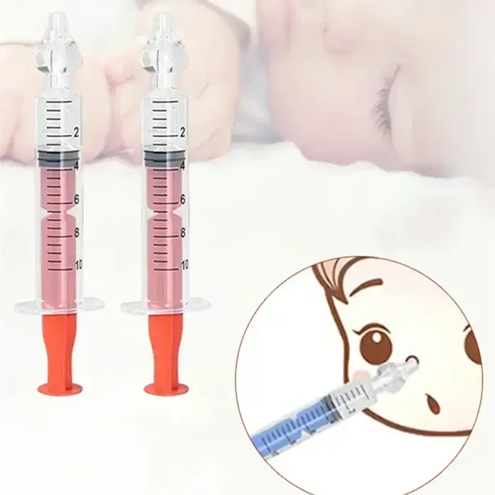 Seringue d'aspirateur nasal en silicone pour bébé, nettoyeur antarctique pour enfants, laveur nasal 