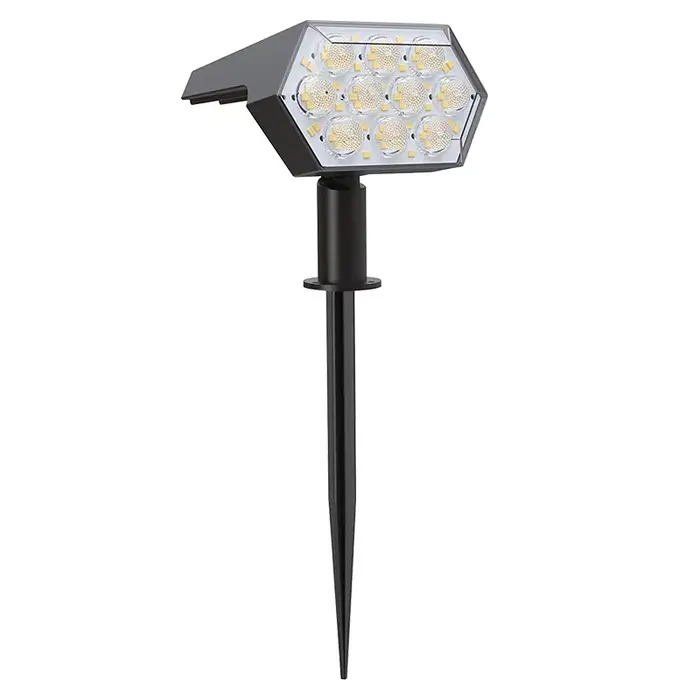 Spot Lumineux Solaire à 92 LED, Imperméable IP67, 2 en 1, Éclairage d'Extérieur, Idéal pour un Jardi