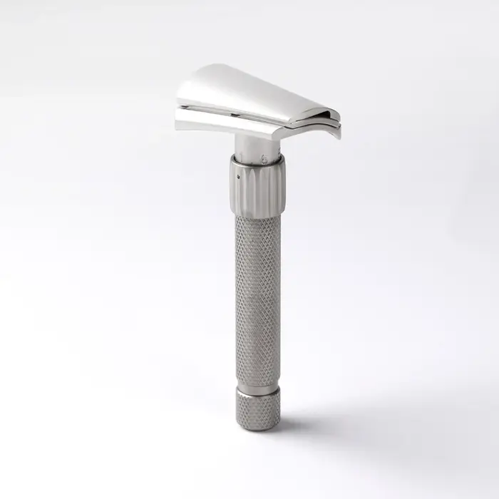 Rasoir de sécurité réglable incliné en acier inoxydable Torqx version mate Yaqi