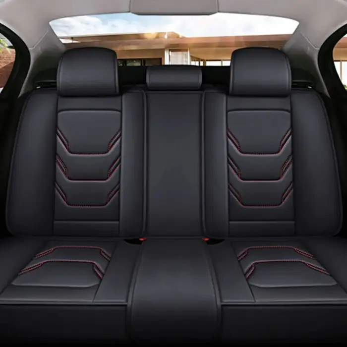 Housse de siège avant et arrière en PU 6D, coussin 5-yangats, voiture Seden 5-yangats