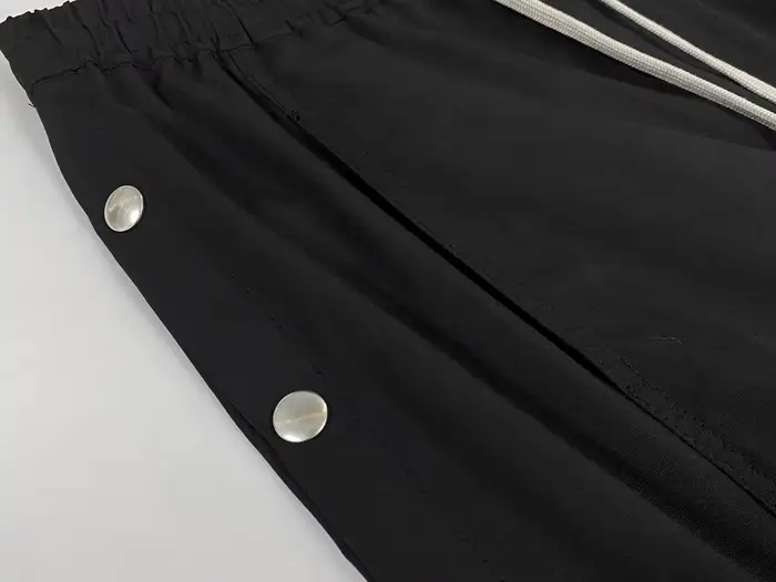 Viser de survêtement gothiques à boutons pour hommes, pull haut, pantalons monochromes, vêtements hi