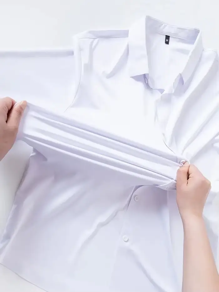 Chemise unie à manches longues pour hommes, nouveau Design, automne, haute élasticité, décontractée,