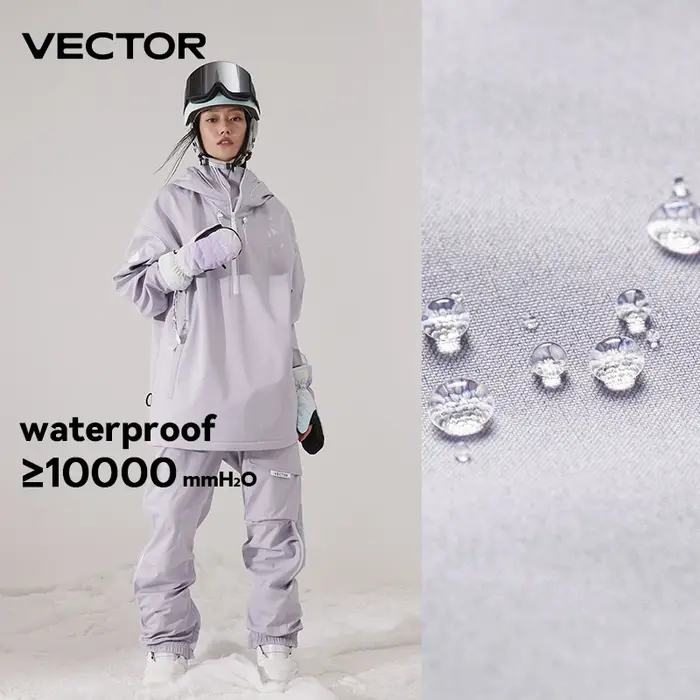 Veste de Ski de couleur unie pour hommes et femmes, pantalon de Ski chaud, coupe-vent, salopette d'h