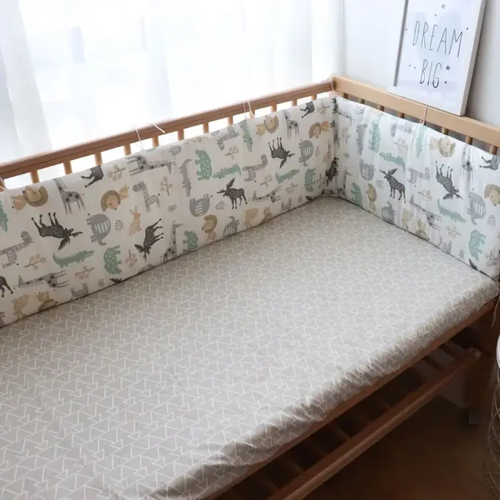 Pare-chocs de lit de bébé dans le berceau, Protection de lit épaisse et douce, protecteur de berceau