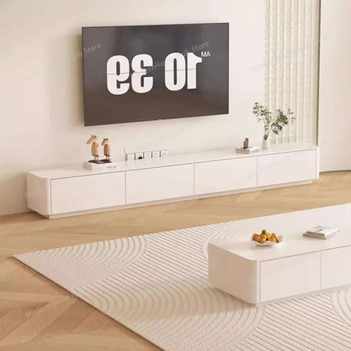 Meuble TV suspendu en bois, meuble de rangement pour salon, meuble TV nordique, petite étagère pour 