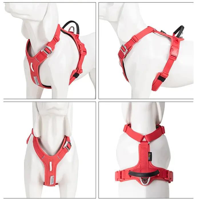 PETIT COMBINATION Harnais pour animaux de compagnie sans traction Harnais réfléchissant en nylon pou
