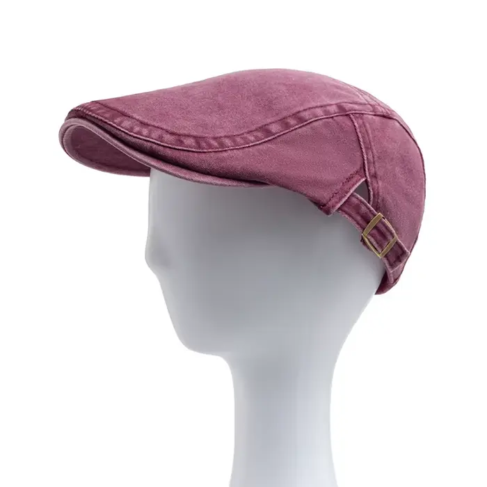 Béret Vintage en coton pour hommes et femmes, casquette à visière plate, décontractée, automne, rétr