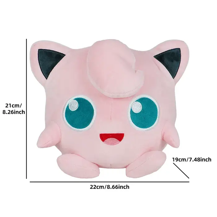 Poupée en peluche originale Jigglypuff, jouets en peluche Gengar Clefairy Marill, dessin animé Kawai