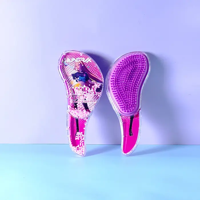 4/1PCS Nouveau Peigne K-Pop Demon Hunters Cartoon Rumi Mira Zoey, Peigne de massage à coussin d'air,