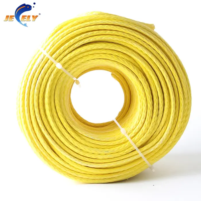 Corde de treuil à tresse unique, fibre de sang kgs Uhmwpe, 50m, 4mm, 12 brins
