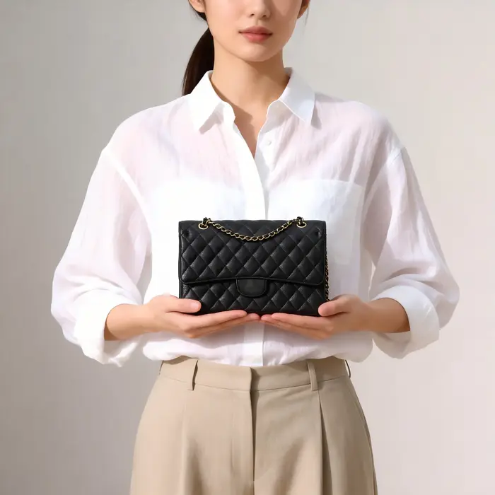 Nouveau sac bandoulière à chaîne pour femme, sac à rabat à motif diamanté, sac à main en cuir tendan