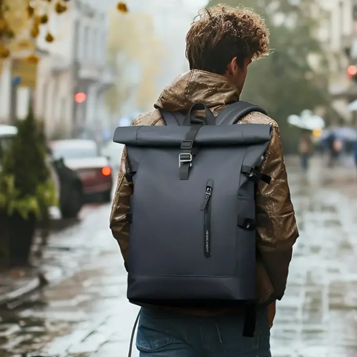 HK grand sac à dos pour ordinateur portable 15.6 pouces hommes sac à dos de voyage antivol pour affa