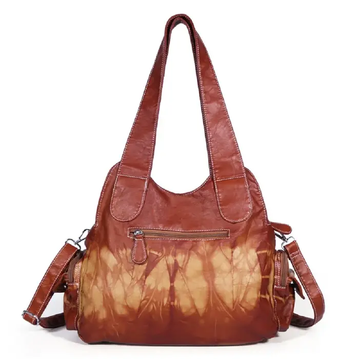 Sac vintage pour femmes, sac à bandoulière en PU violet, sac décontracté à plusieurs poches, sac mes