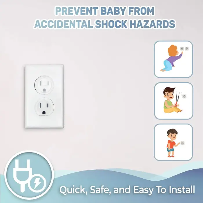 10 pièces couvercles de sortie, protecteurs de prise électrique sécurisés pour enfants de sécurité p