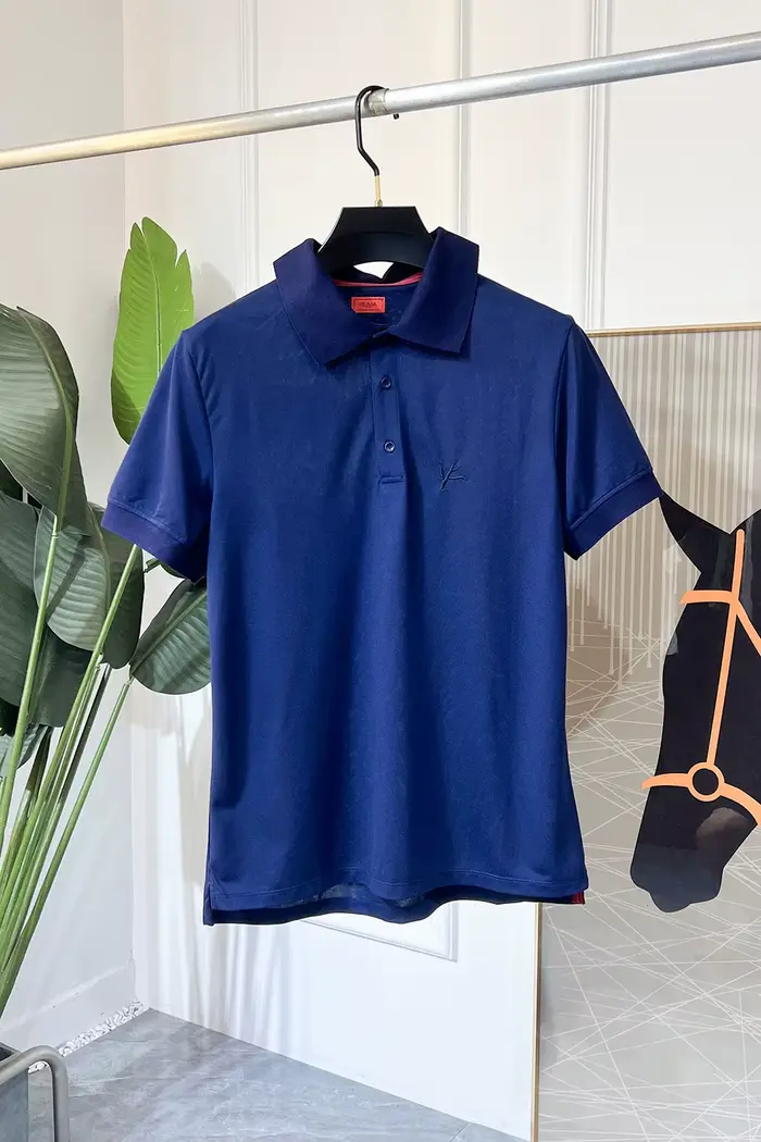 BLLIYOSS T-Shirt nouveaux hommes soie coton haute qualité ventiler décontracté demi manches couleur 