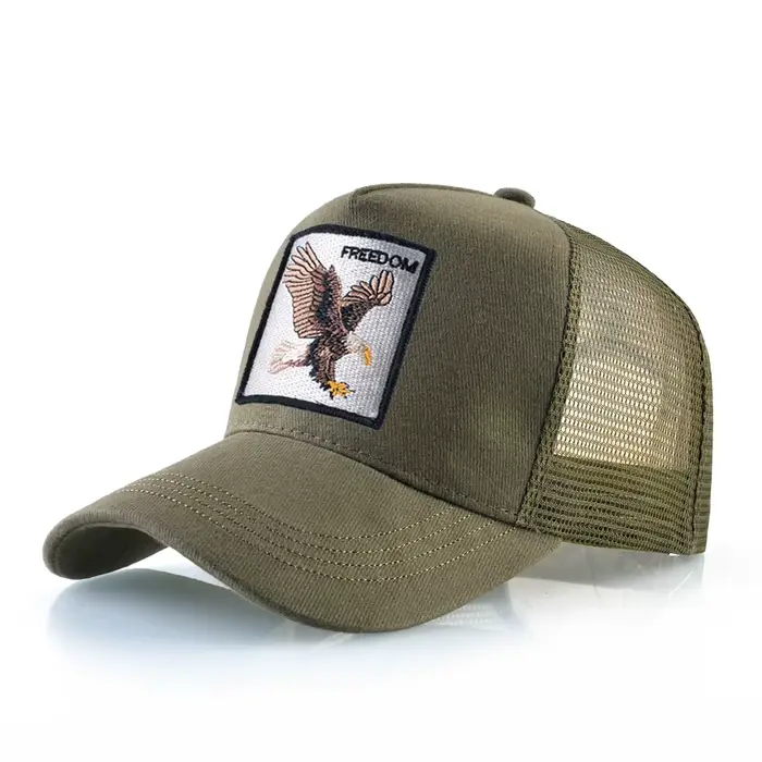 Casquettes de camionneur à la mode avec Patch de chèvre brodé, casquette de Baseball quatre saisons 