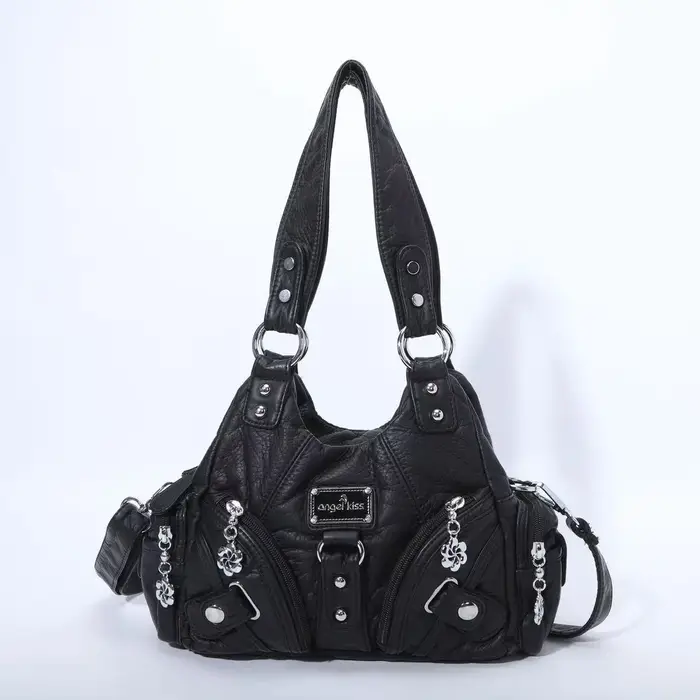 Sacs à main pour femmes, petit sac à bandoulière, fourre-tout souple, sacoche à la mode multi-poches