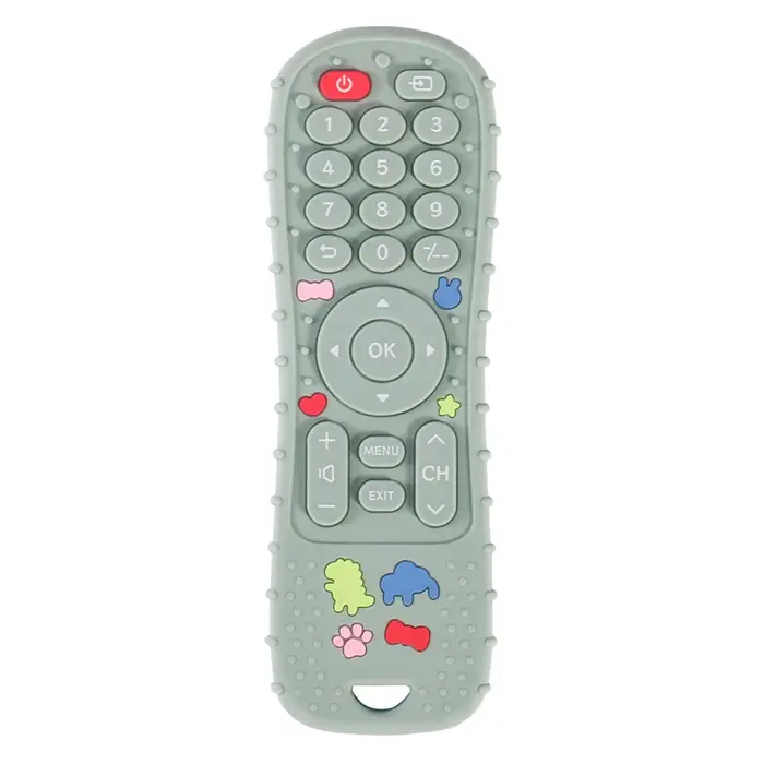 Anneau de dentition en silicone avec télécommande, jouets pour enfants, philosophie sensorielle Mont