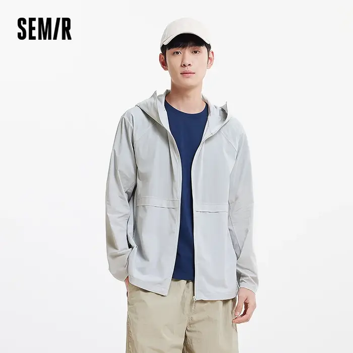 Veste UV Homme Semir 2026 à Capuche – Sensation de Fraîcheur, Respirante, pour Sports de Plein Air, 