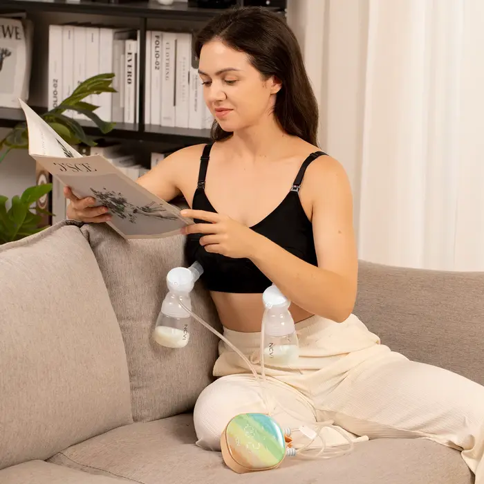 NCVI-Tire-lait électrique aste, 4 modes et 9 aspirations recyclables, ultra silencieux, écran tactil