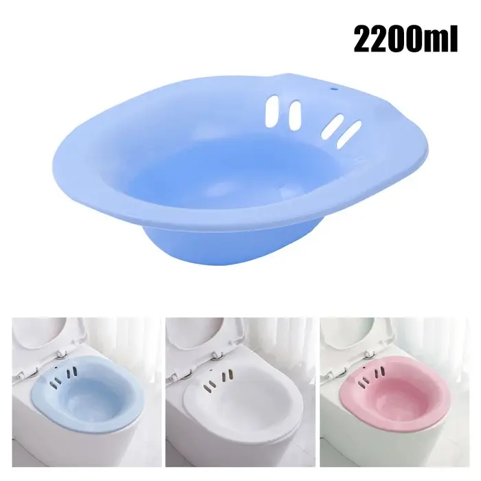 Baignoire de siège de toilette pour bidet, soins post-partum, bassin pour handicapés, trempage périnéal, pas de squats