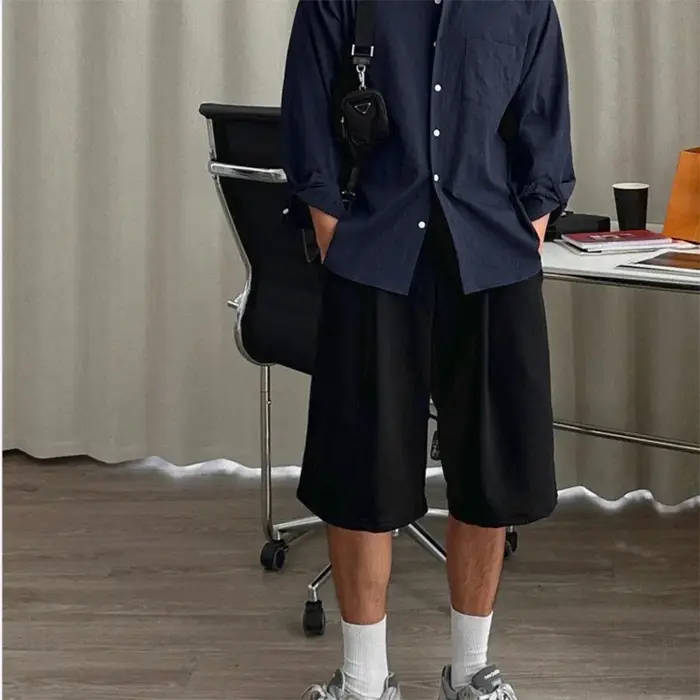 Shorts de sport amples à séchage rapide pour hommes, style streetwear hip-hop, pour la gym, le fitne