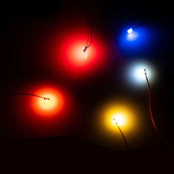 10 pièces/lot bricolage Micro SMD lampe à LED filaire Led 0402 0603 pré-soudé Micro Litz puce filair