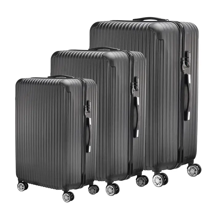 Ensemble de bagages Fangange 3 pièces, roues silencieuses universelles, avec serrure à combinaison, 