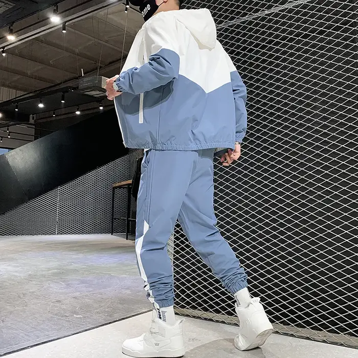 Ensemble de survêtement décontracté pour homme 2026 – Veste à capuche et pantalon de jogging 2 pièce
