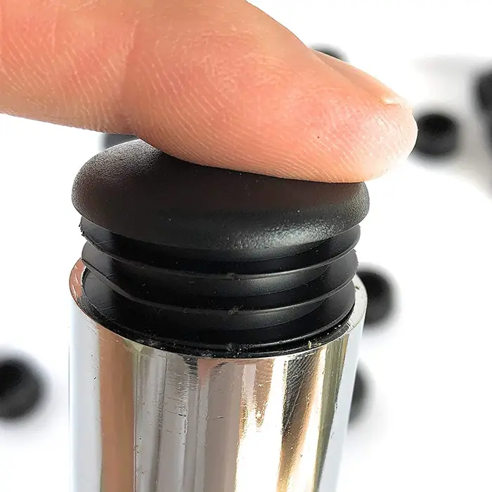 Embouts de pieds de chaise ronds en plastique noir, coussretours anti-aldes, couvre-pieds de meubles