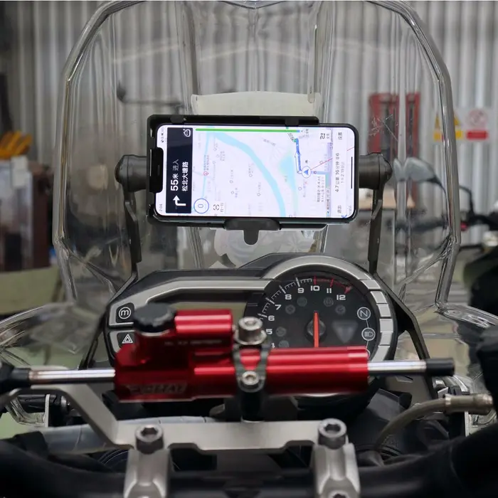 Plaque de navigation pour téléphone intelligent de moto, support d'adaptation rapide, kit de support