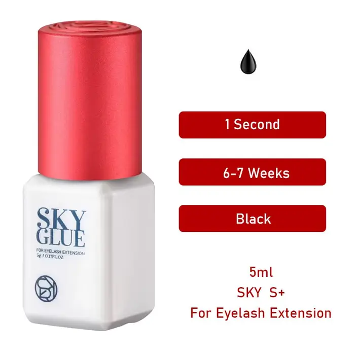 10 bouteilles de colle ciel Type S + Plus, capuchon rouge, fournitures d'extensions de cils coréenne
