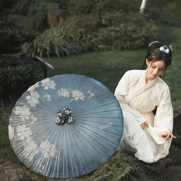 Injgrill-Parapluie japonais pour femmes, 82cm, sans fleurs, danse des prHub, décoratif, chinois, pap
