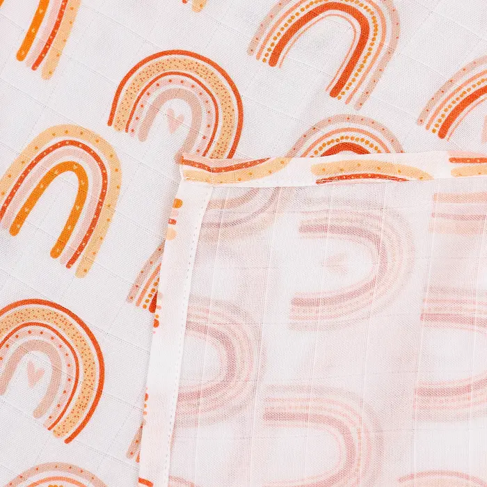Couvertures bébé en bambou-coton mousseline douces et absorbantes multi-usages pour landau drap rot et soins quotidiens