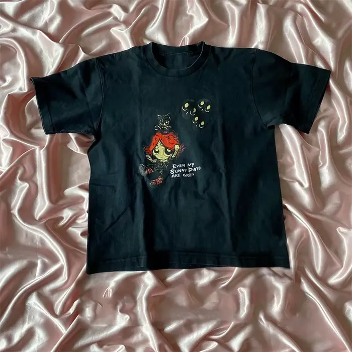 Harajuku esthétique Y2k haut court femmes Sexy lettre impression graphiques bébé t-shirt Goth décont
