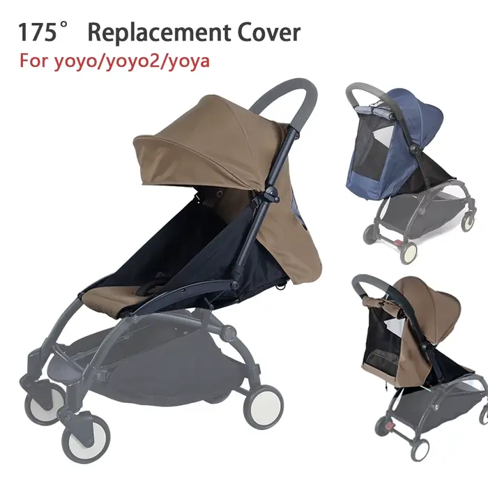175 °   3 pièces/ensemble accessoires de poussette capuche, matelas et coussin de siège pour YOYO/YO